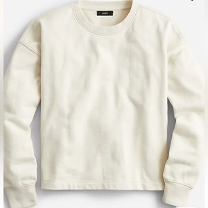 University Cropped Crewneck Sweatshirt